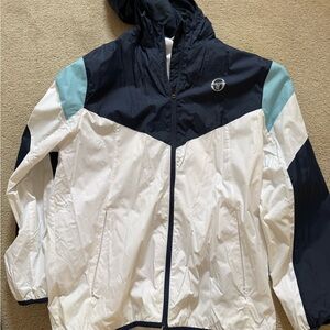 Sergio Tacchini Navy and White Jacket